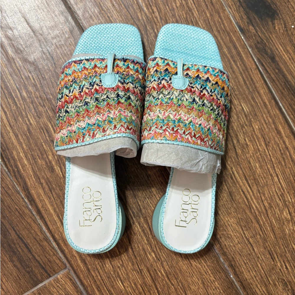 Franco Sarto Multicolor Women's Slide Sandals